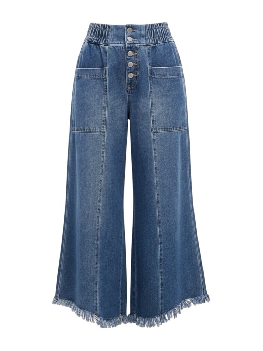 Free People We The Free Sun Setter Pull-On Jeans Medium Wash Size Medium